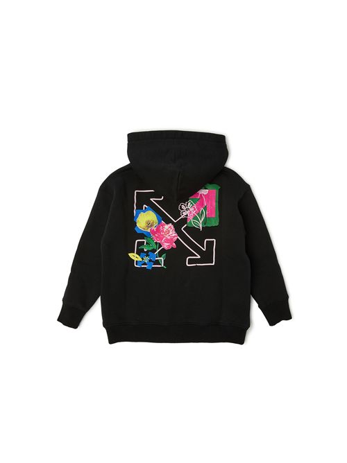 Felpa, bambina, logata. OFF WHITE | FLE00100 OGBE002